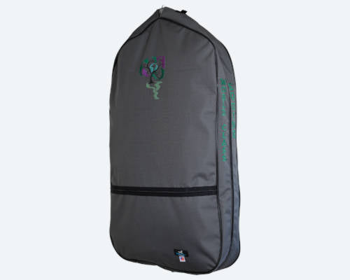 Garment Bag w/Side Zipper & Embroidery on Both Sides of Zipper & Front